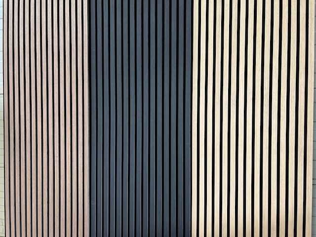 Sierstrip (5x) 3d akoestisch wandpaneel zwart 272x62x5cm - afbeelding 5 van  14