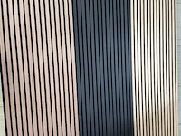 Sierstrip (5x) 3d akoestisch wandpaneel zwart 272x62x5cm - afbeelding 6 van  14