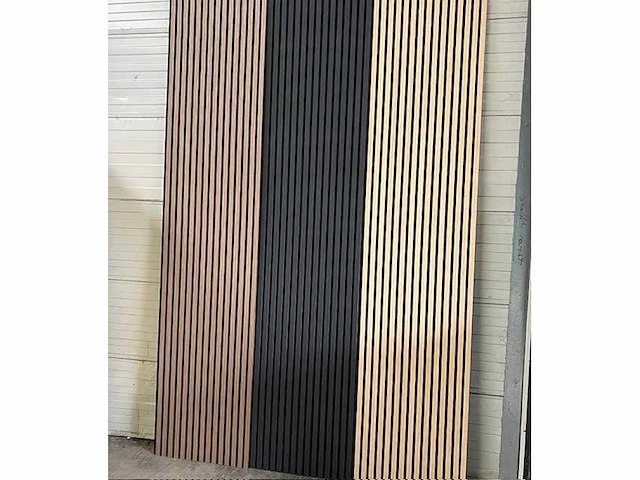 Sierstrips (10x) 3d akoestische wandpanelen zwart 272x62x5cm - afbeelding 5 van  14