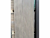 Sierstrips (20x) 3d akoestische wandpanelen bevroren walnoot 2700x325x21mm - afbeelding 3 van  9