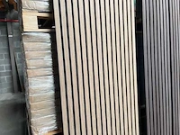 Sierstrips (20x) 3d akoestische wandpanelen bevroren walnoot 2700x325x21mm - afbeelding 6 van  9