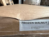 Sierstrips (20x) 3d akoestische wandpanelen bevroren walnoot 2700x325x21mm - afbeelding 2 van  9