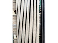 Sierstrips (20x) 3d akoestische wandpanelen bevroren walnoot 2700x325x21mm - afbeelding 3 van  9