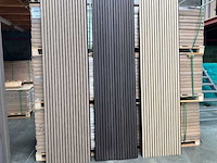 Sierstrips (36x) 3d akoestische wandpanelen ebbenhout eiken 2700x325x21mm - afbeelding 1 van  9