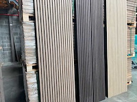 Sierstrips (36x) 3d akoestische wandpanelen ebbenhout eiken 2700x325x21mm - afbeelding 3 van  9