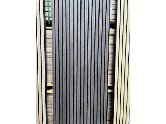 Sierstrips (42x) 3d akoestische wandpanelen ebbenhout eiken 2700x325x21mm - afbeelding 4 van  9