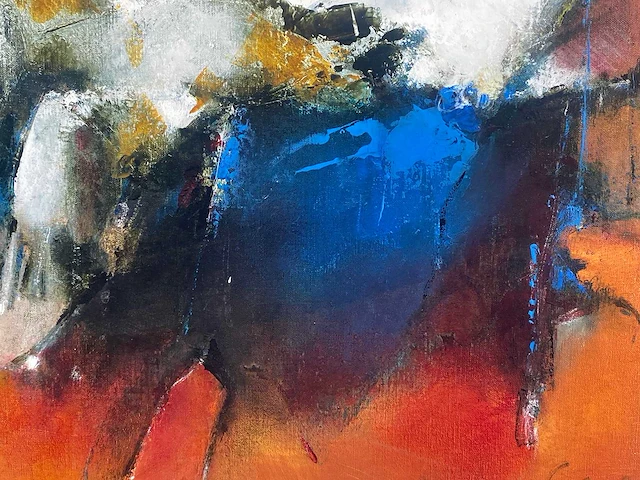 Sietse goverts - abstracte compositie - olie op doek - afbeelding 6 van  11