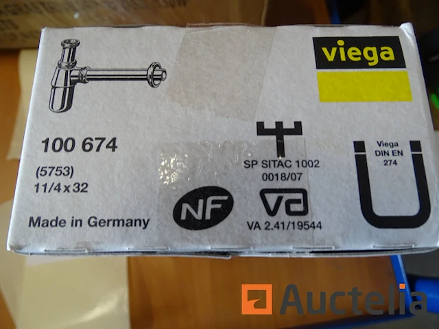Sifon fles 1 1/4" chroom viega 5753 - afbeelding 1 van  2