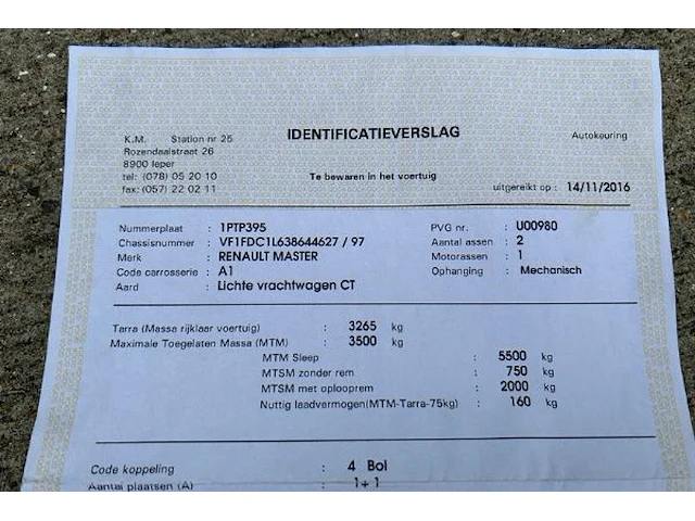 Signalisatiewagen l431 renault master - afbeelding 15 van  26