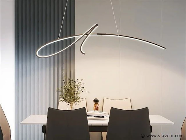 Signé led design armatuur zilver - afbeelding 6 van  8