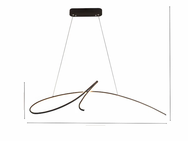Signé led design armatuur zilver - afbeelding 6 van  8