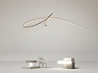 Signé led design armatuur zilver - afbeelding 7 van  8