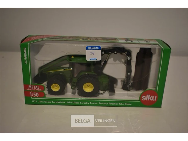 Siku john deere bos-traktor 1/50 - afbeelding 1 van  1