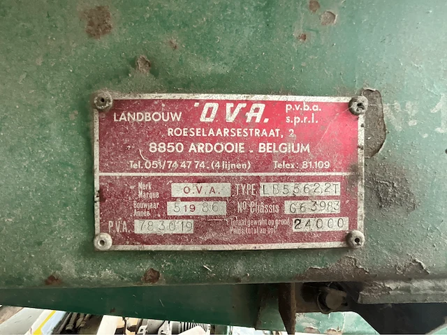 Silagewagen ova, verdeelwagen, 1986 - afbeelding 3 van  3