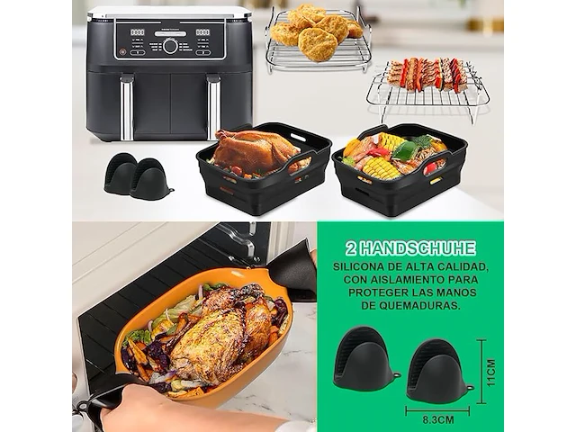 Siliconen vorm voor heteluchtfriteuse - afbeelding 2 van  5