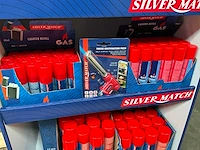 Silver match display met diverse gasvullingen voor o.a. aanstekers - afbeelding 4 van  9