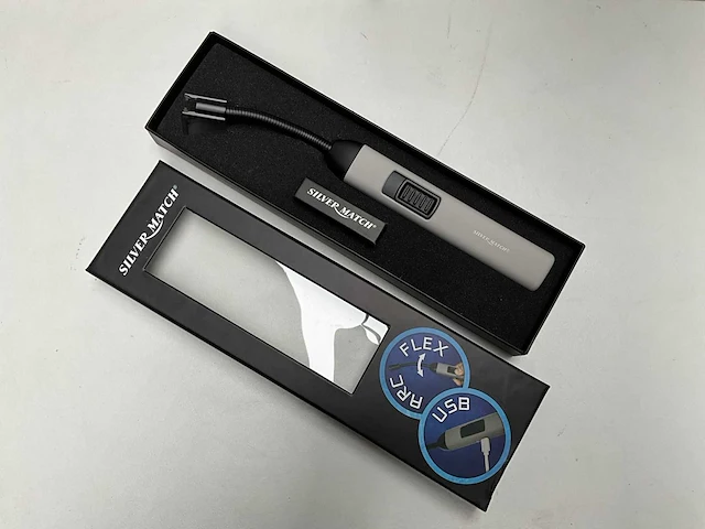 Silver match elektrische arc flexibele aansteker (48x) - afbeelding 3 van  8