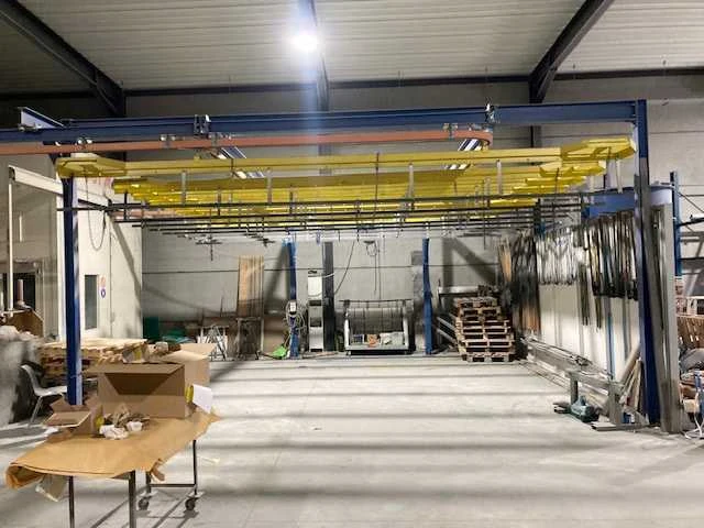 Sima indistruele spuitcabine & droogcabine + rail systeem - afbeelding 12 van  21
