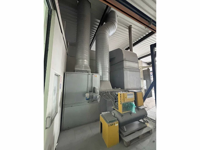 Sima indistruele spuitcabine installatie + rail systeem - afbeelding 3 van  21