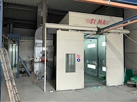 Sima indistruele spuitcabine installatie + rail systeem - afbeelding 1 van  21
