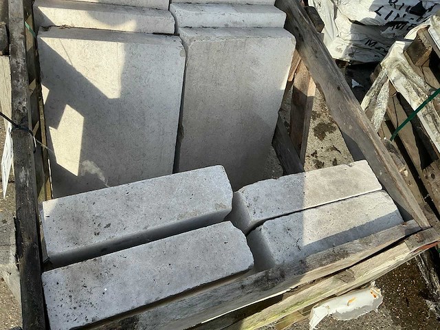 Sinaï pearl partij witte boordstenen ca 21 lm - afbeelding 3 van  6