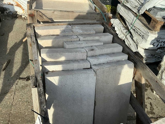 Sinaï pearl partij witte boordstenen ca 21 lm - afbeelding 4 van  6