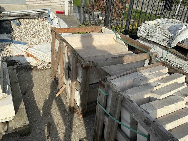 Sinaï pearl partij witte boordstenen ca 21 lm - afbeelding 5 van  6