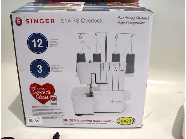 Singer overlock naaimachine - afbeelding 4 van  4