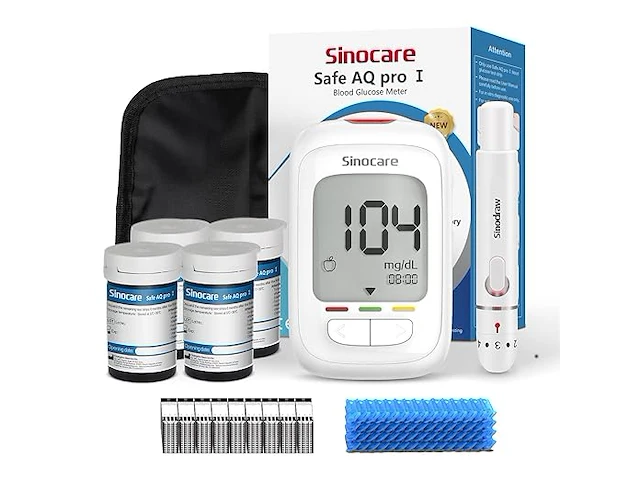 Sinocare bloedglucosemeter pro 100 kit - afbeelding 1 van  5