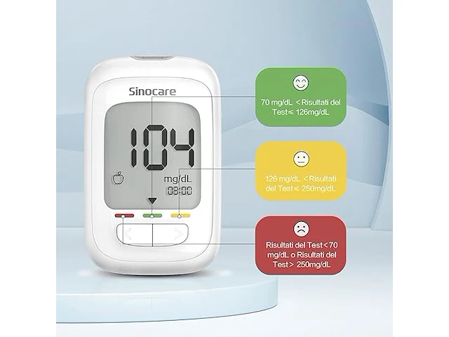 Sinocare bloedglucosemeter pro 100 kit - afbeelding 2 van  5