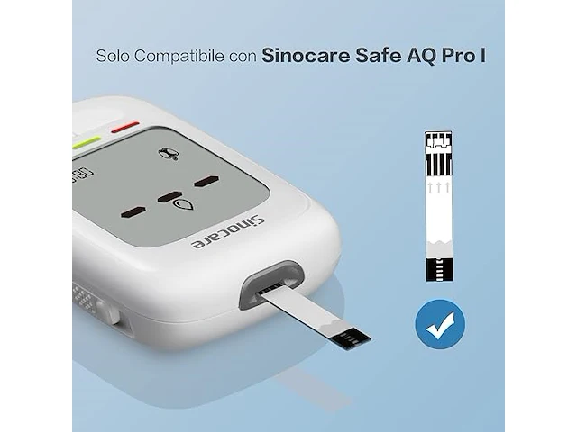 Sinocare bloedglucosemeter pro 100 kit - afbeelding 3 van  5