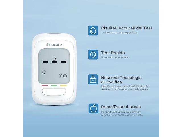 Sinocare bloedglucosemeter pro 100 kit - afbeelding 5 van  5