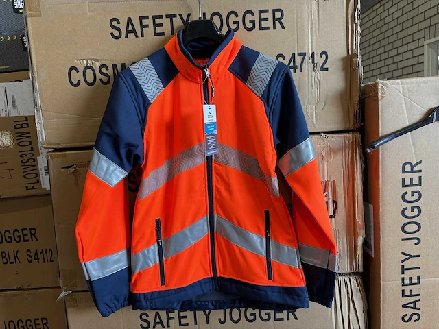 Sioen - bajus - softshell jas hi vis maat m (10x) - afbeelding 2 van  2