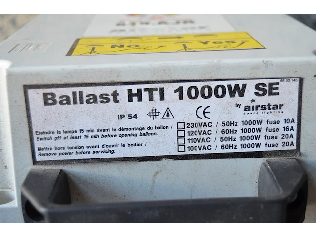 Sirco lamp met ballast hti 1000w se - afbeelding 5 van  11