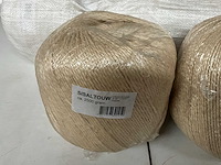 Sisal touw rol ca. 2,5 kg (10x) - afbeelding 2 van  2