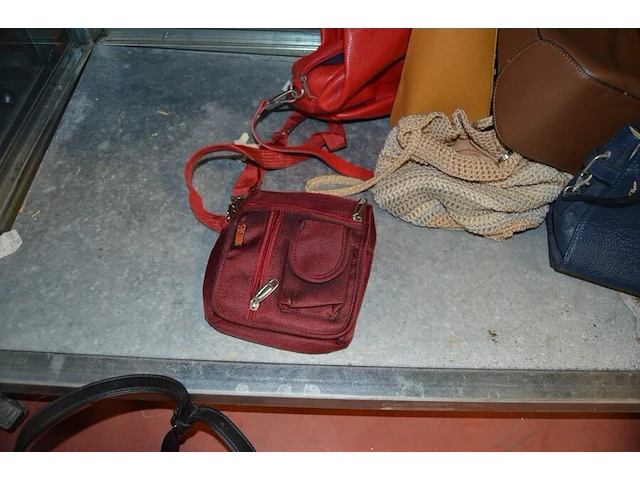 Sjaaltjes, handschoenen, kousen, 9 dameshandtassen - afbeelding 8 van  15