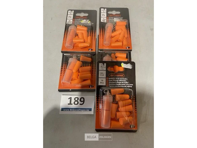 Skandia 5x10 oordopjes inclusief houder - afbeelding 1 van  3