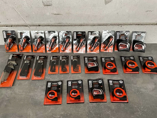 Skandia mix kavel inbussleutels en rolmaten (24x) - afbeelding 1 van  8