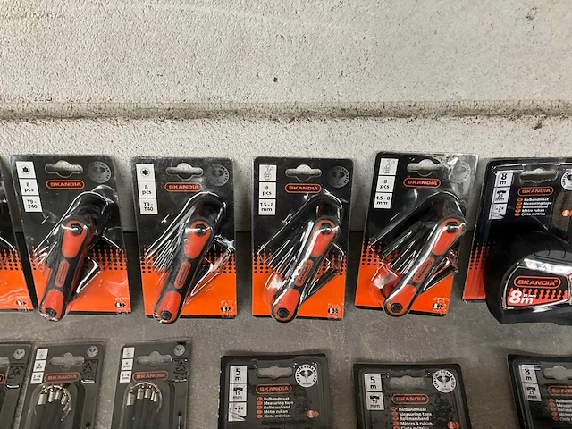Skandia mix kavel inbussleutels en rolmaten (24x) - afbeelding 3 van  8