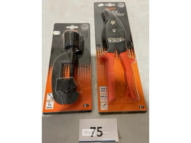 Skandia pijpsnijder 3 tot 35 mm + blikschaar 240mm - afbeelding 1 van  3