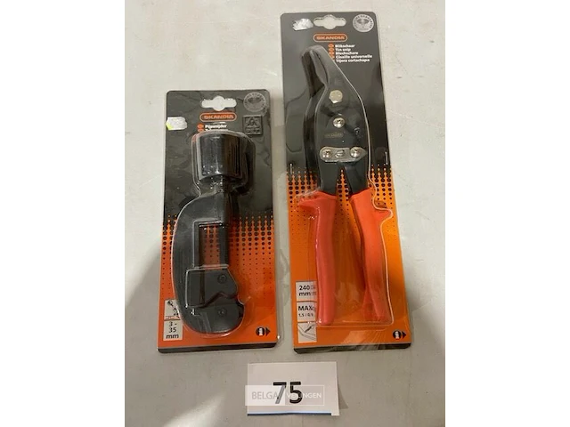 Skandia pijpsnijder 3 tot 35 mm + blikschaar 240mm - afbeelding 3 van  3