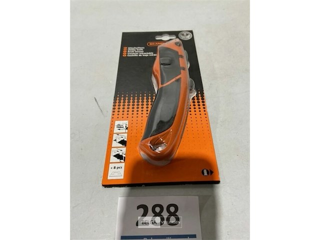 Skandia uitschuifmes met 8 reserve mesjes - afbeelding 1 van  3