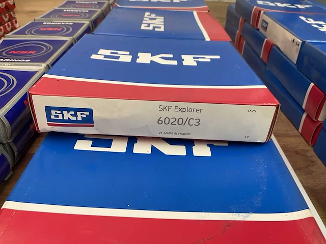 Skf 6020/c3 1 rij-ig diepgroef-kogellager (11x) - afbeelding 2 van  3