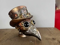 Skull arend steampunk h17cm gold - afbeelding 1 van  3