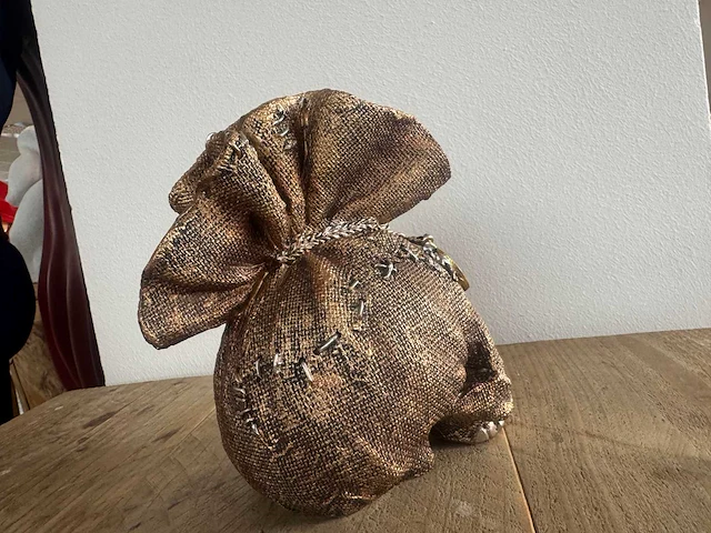 Skull geldzak h17cm - afbeelding 2 van  3