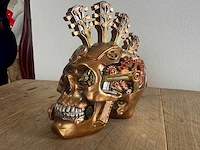 Skull gitaar steampunk h15cm - afbeelding 1 van  3