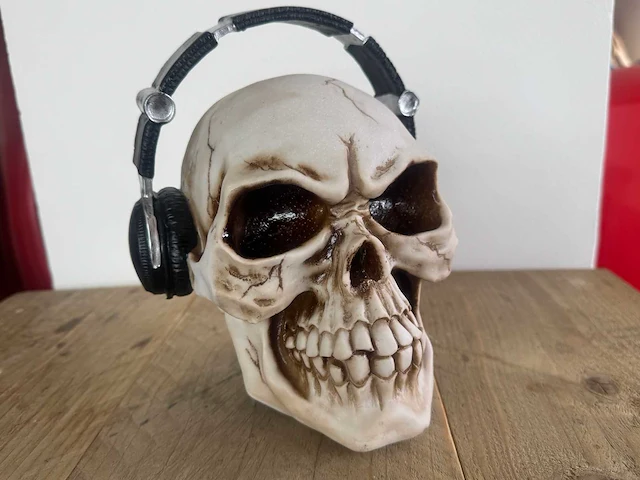 Skull hoofdtelefoon h20cm - afbeelding 1 van  3