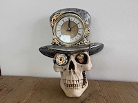 Skull horloge h22cm - afbeelding 1 van  1