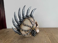 Skull ketting steampunk h17cm - afbeelding 3 van  3