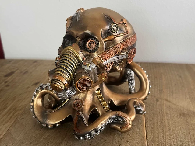 Skull octopus steampunk h14cm - afbeelding 1 van  3